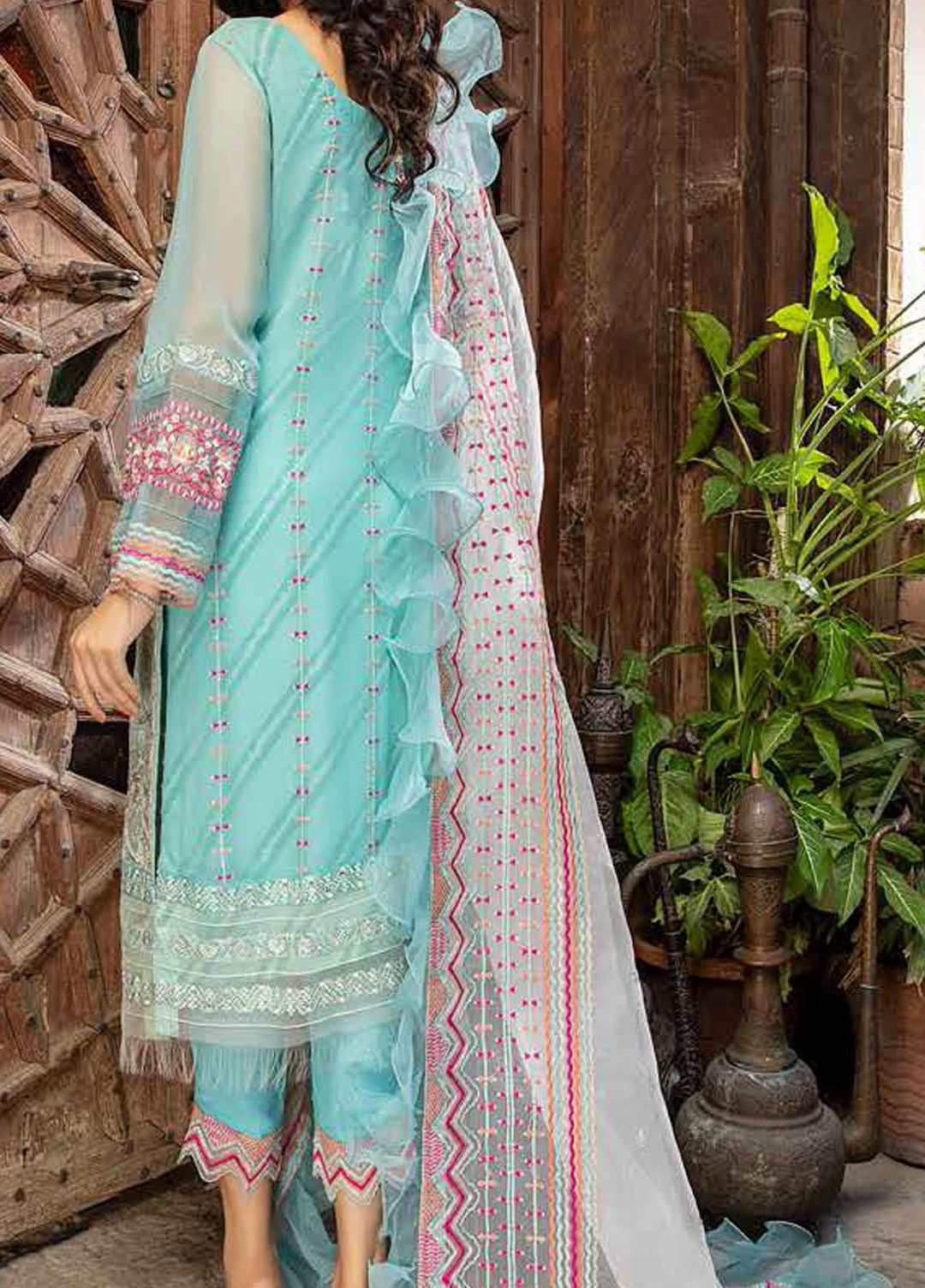 Allure By Charizma Embroidered Chiffon Suits Unstitched 3 Piece CRZ21-AE2 CAL/14 - Luxury Collection