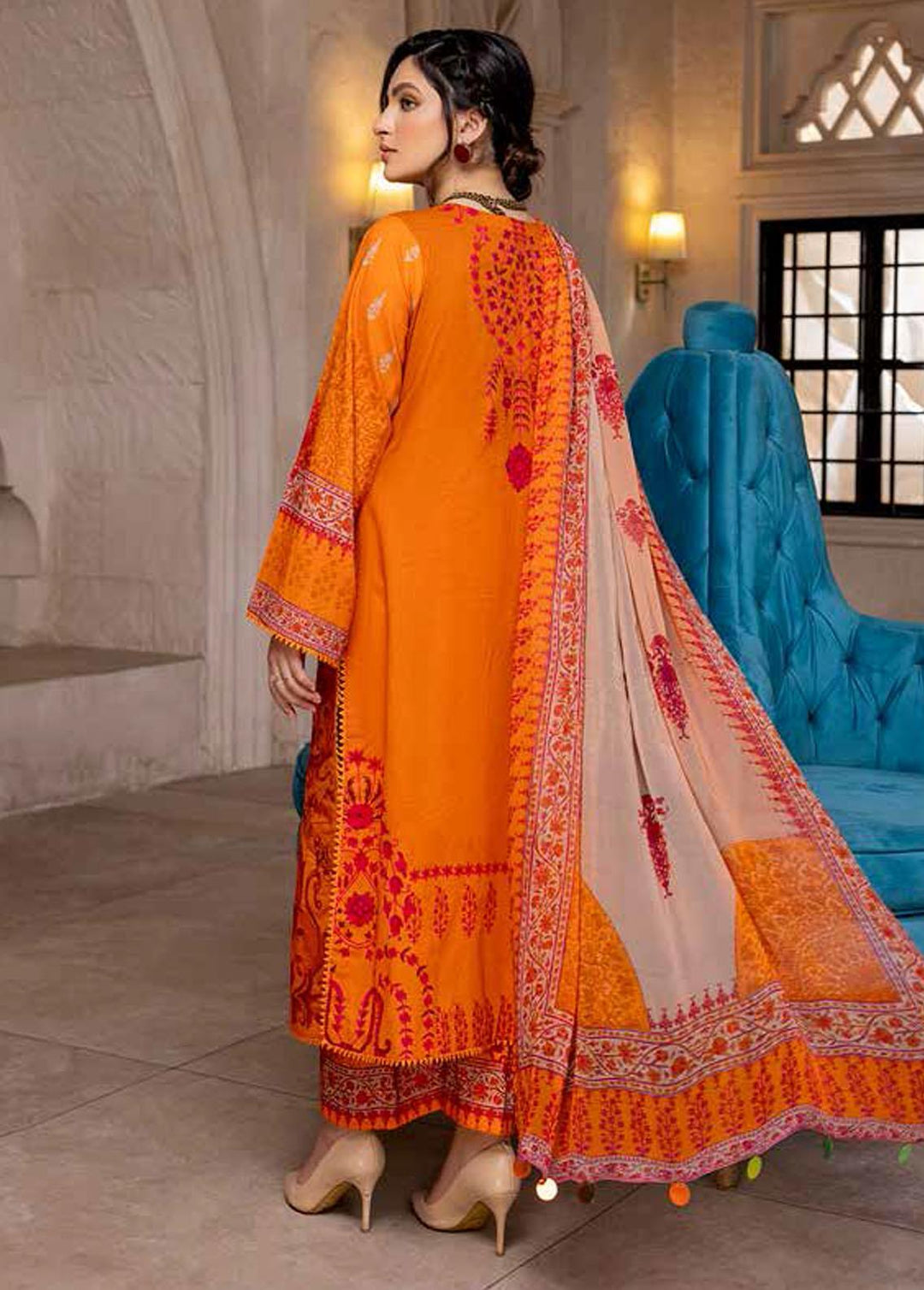 Aniiq By Charizma Embroidered Lawn Suits Unstitched 3 Piece CRZ22-AL3 ANS 21 - Summer Collection