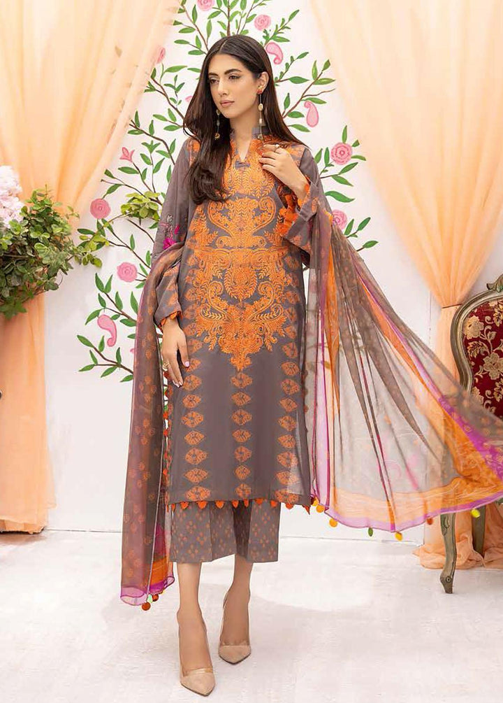 Aniiq By Charizma Embroidered Lawn Suits Unstitched 3 Piece CRZ22-AL3 ANS 24 - Summer Collection
