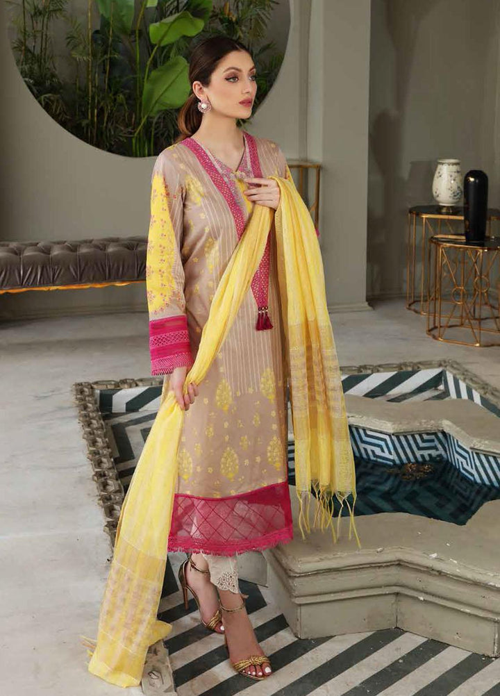 Belle By Charizma Printed Lawn Suits Unstitched 2 Piece CRZ21B 01 - Summer Collection