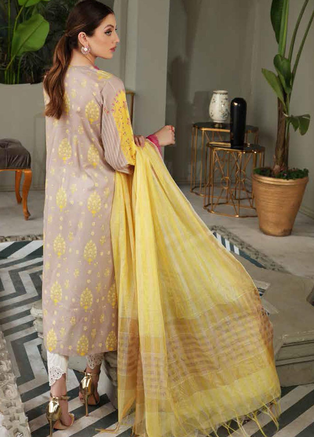 Belle By Charizma Printed Lawn Suits Unstitched 2 Piece CRZ21B 01 - Summer Collection