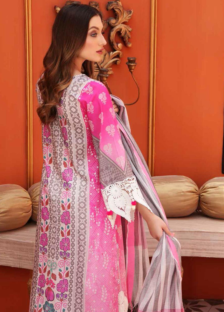 Belle By Charizma Printed Lawn Suits Unstitched 2 Piece CRZ21B 02 - Summer Collection