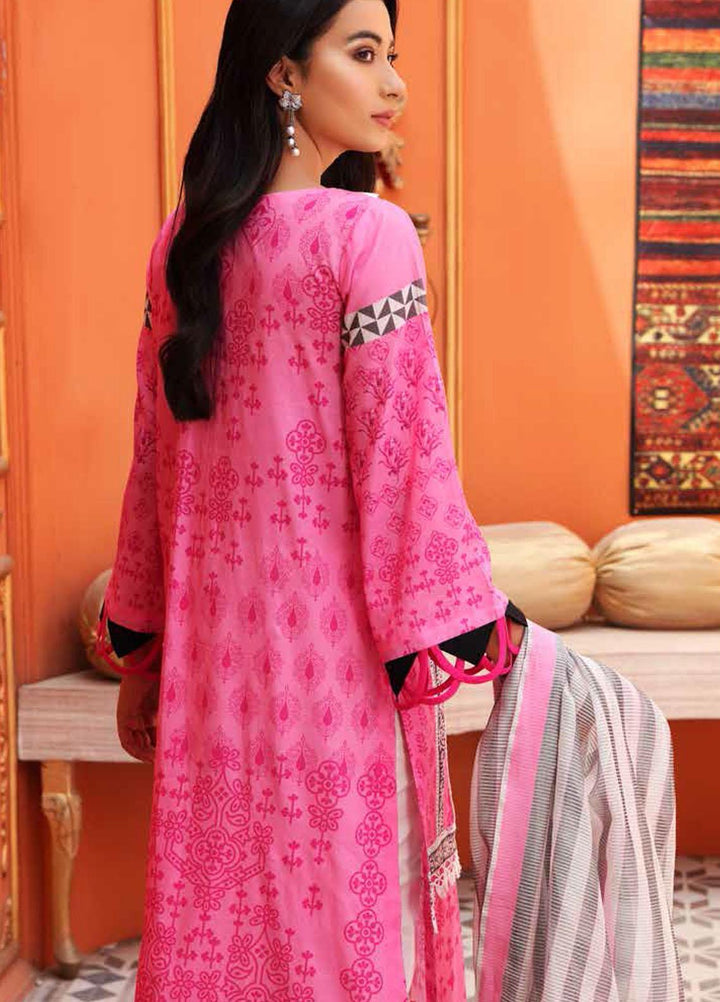 Belle By Charizma Printed Lawn Suits Unstitched 2 Piece CRZ21B 08 - Summer Collection