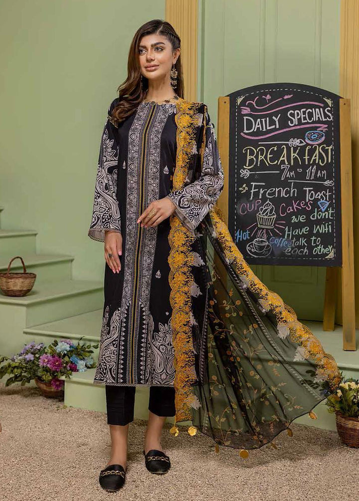 Charizma Embroidered Lawn Suits Unstitched 3 Piece CRZ22BW CBW:01 - Summer Collection