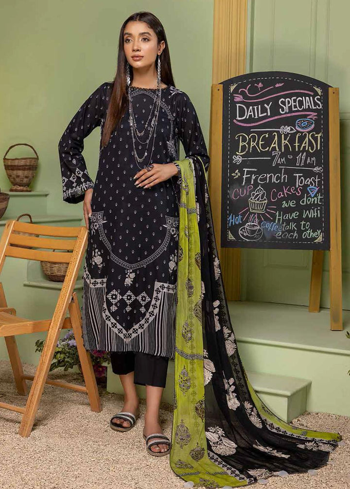 Charizma Embroidered Lawn Suits Unstitched 3 Piece CRZ22BW CBW:02 - Summer Collection