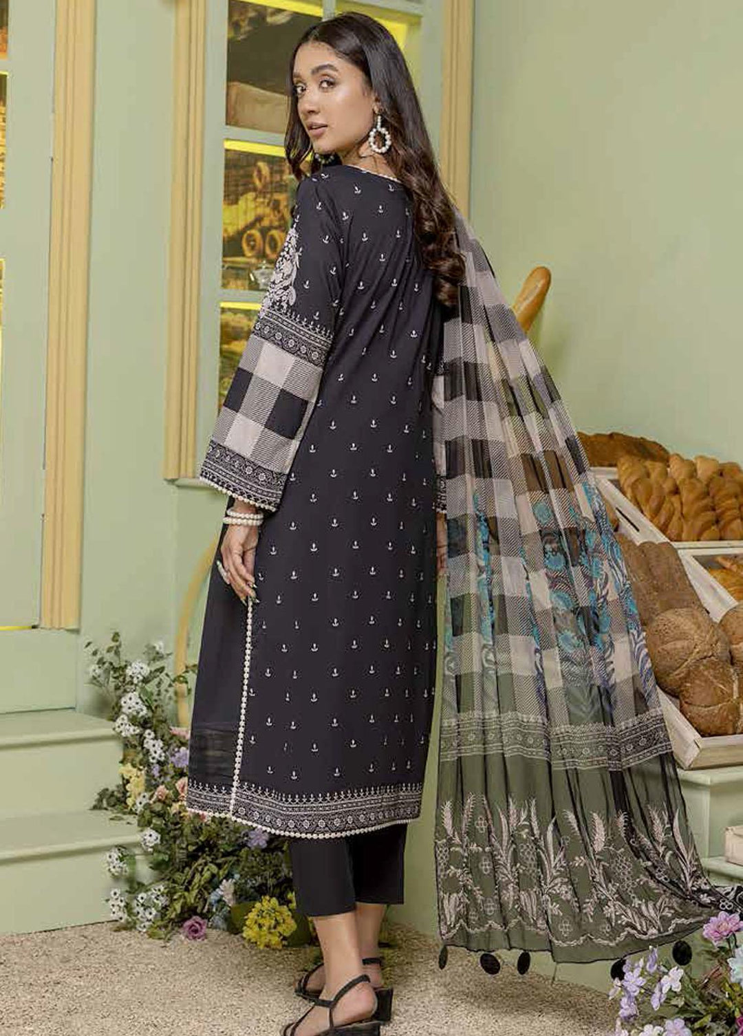 Charizma Embroidered Lawn Suits Unstitched 3 Piece CRZ22BW CBW:07 - Summer Collection