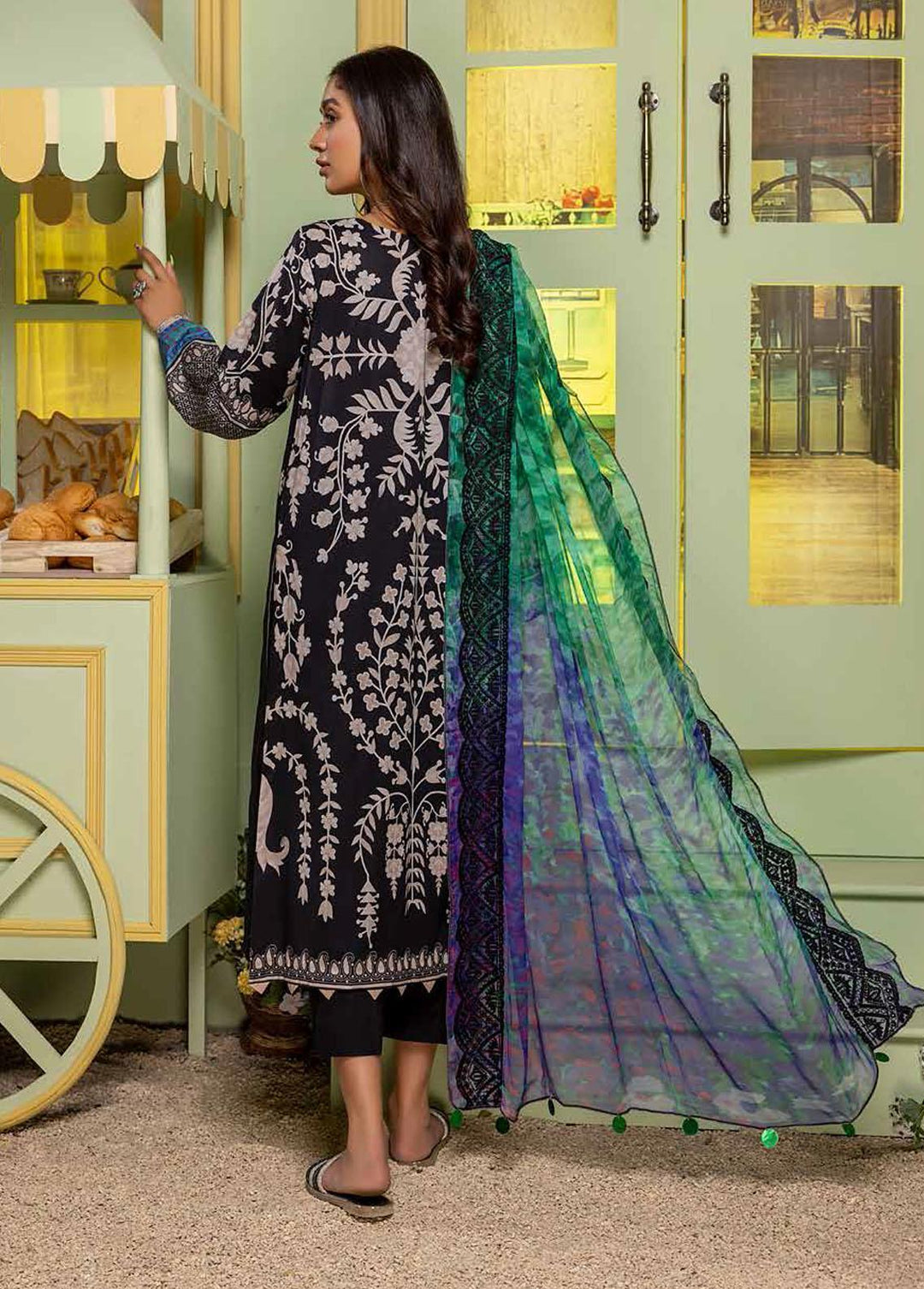 Charizma Embroidered Lawn Suits Unstitched 3 Piece CRZ22BW CBW:08 - Summer Collection