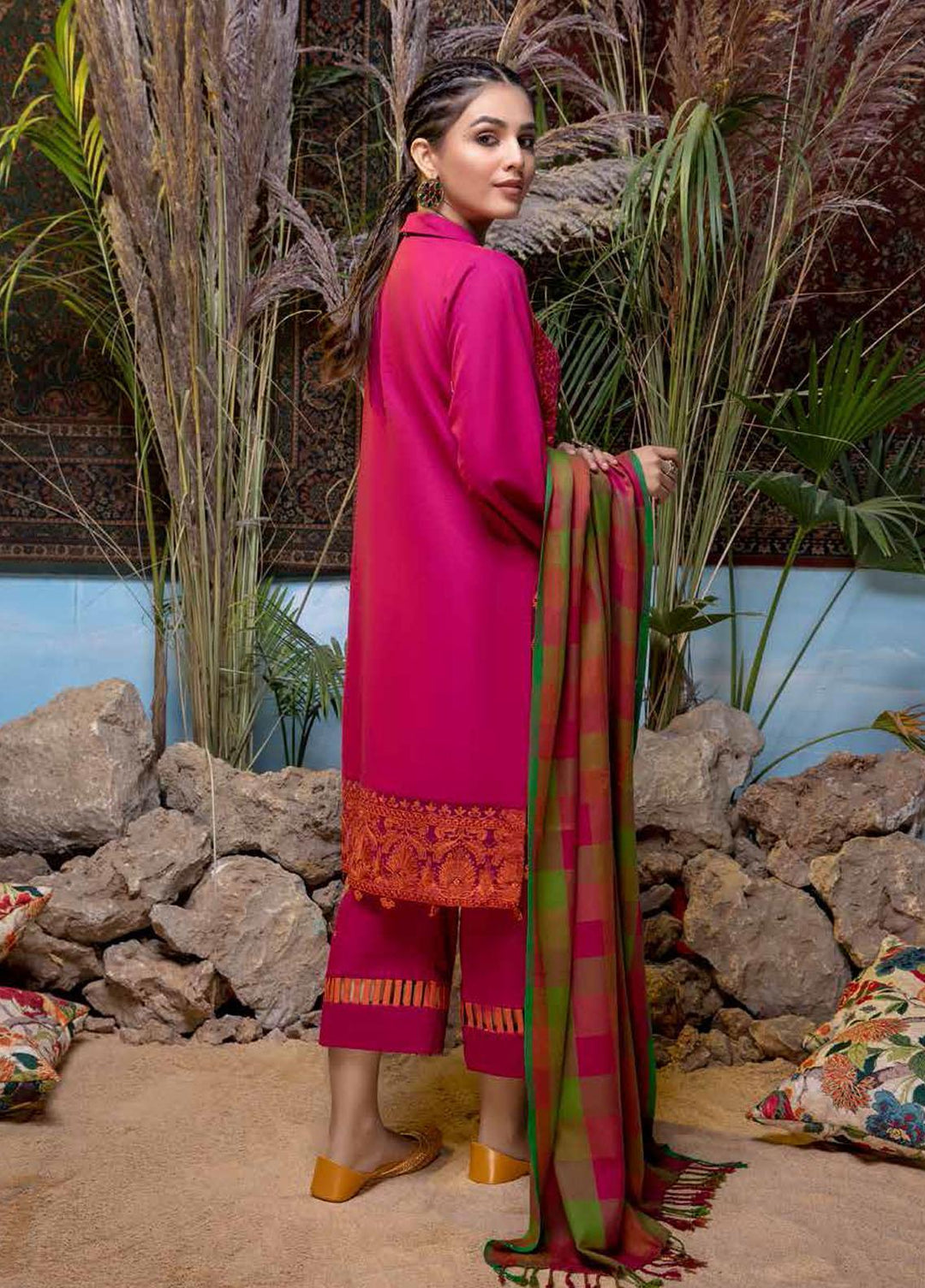 Bunat By Charizma Embroidered Khaddar Suits Unstitched 3 Piece CRZ21BK CBN / 01A - Winter Collection