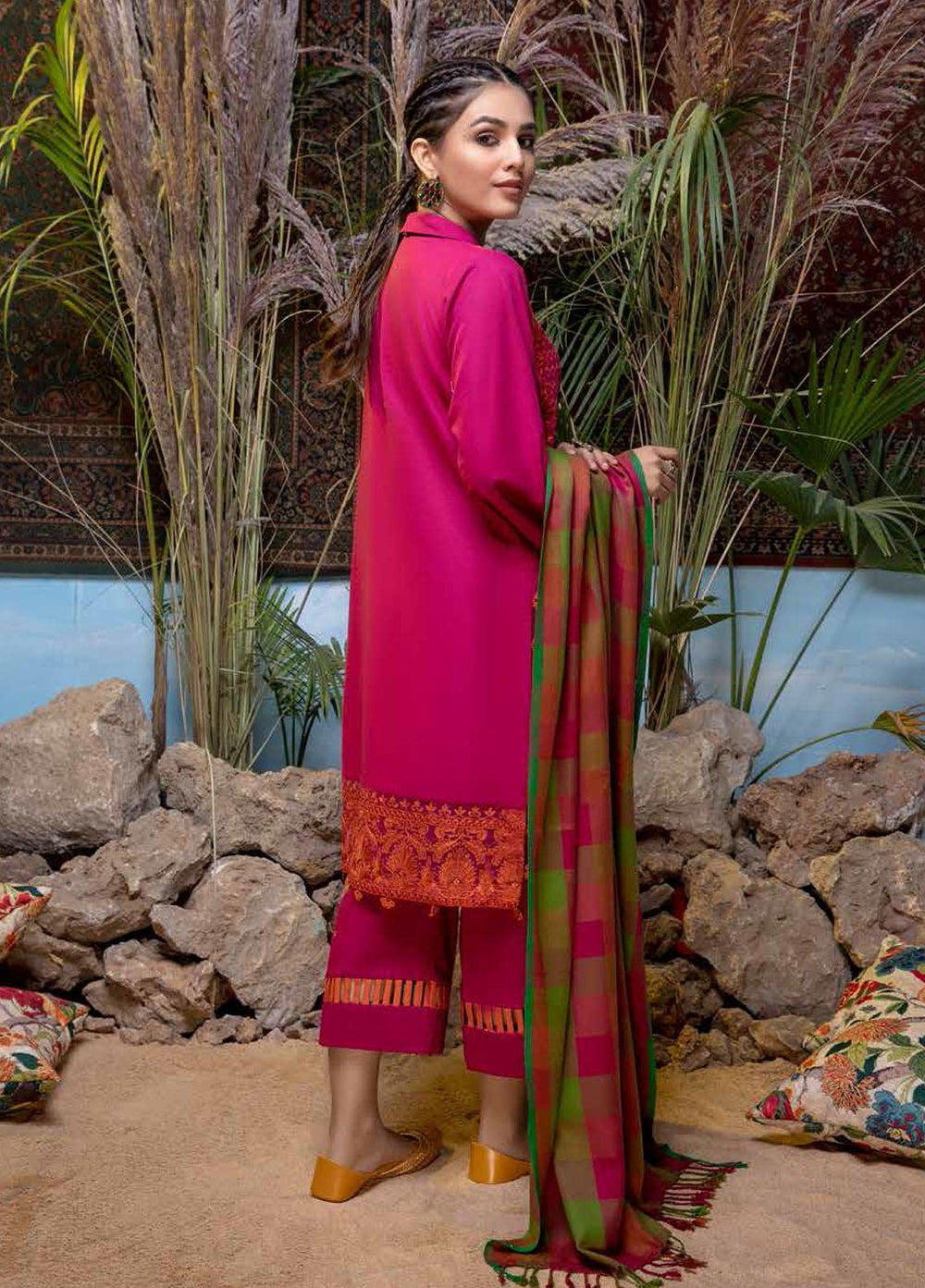 Bunat By Charizma Embroidered Khaddar Suits Unstitched 3 Piece CRZ21BK CBN / 01A - Winter Collection