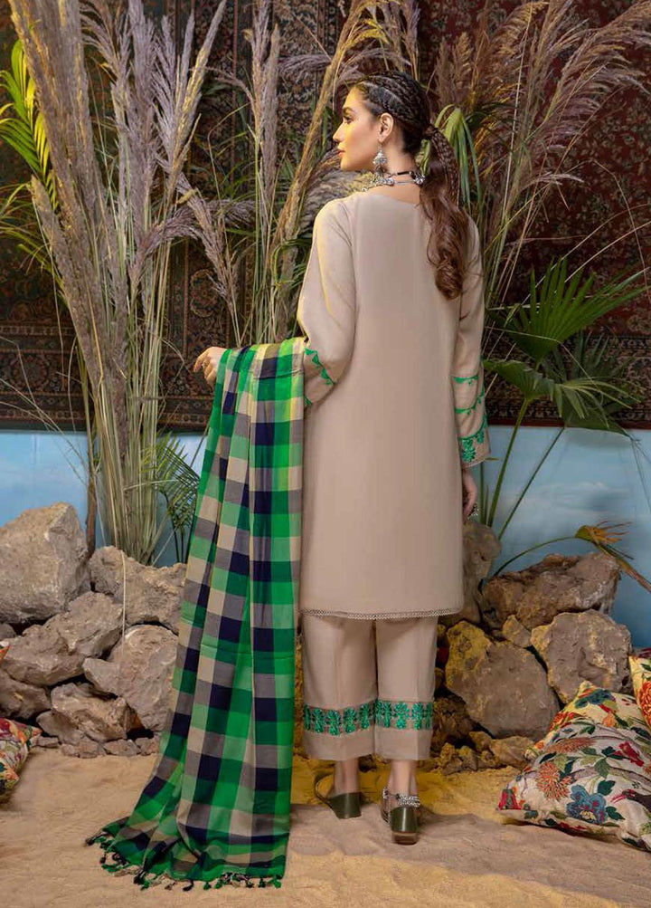 Bunat By Charizma Embroidered Khaddar Suits Unstitched 3 Piece CRZ21BK CBN / 02B - Winter Collection