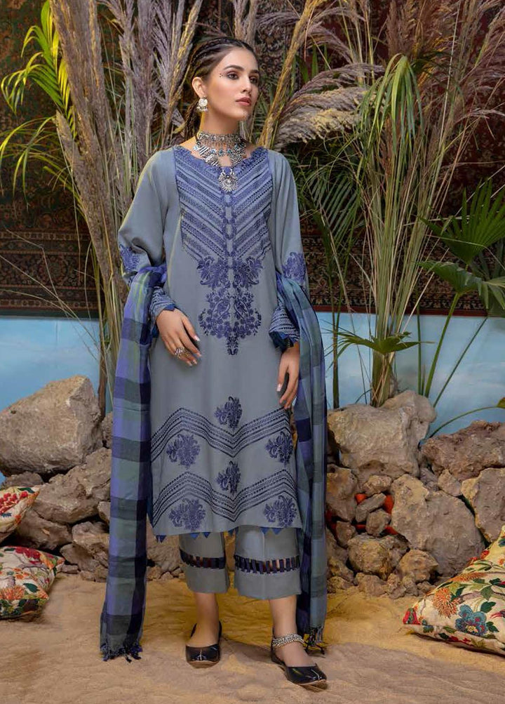 Bunat By Charizma Embroidered Khaddar Suits Unstitched 3 Piece CRZ21BK CBN / 03A - Winter Collection