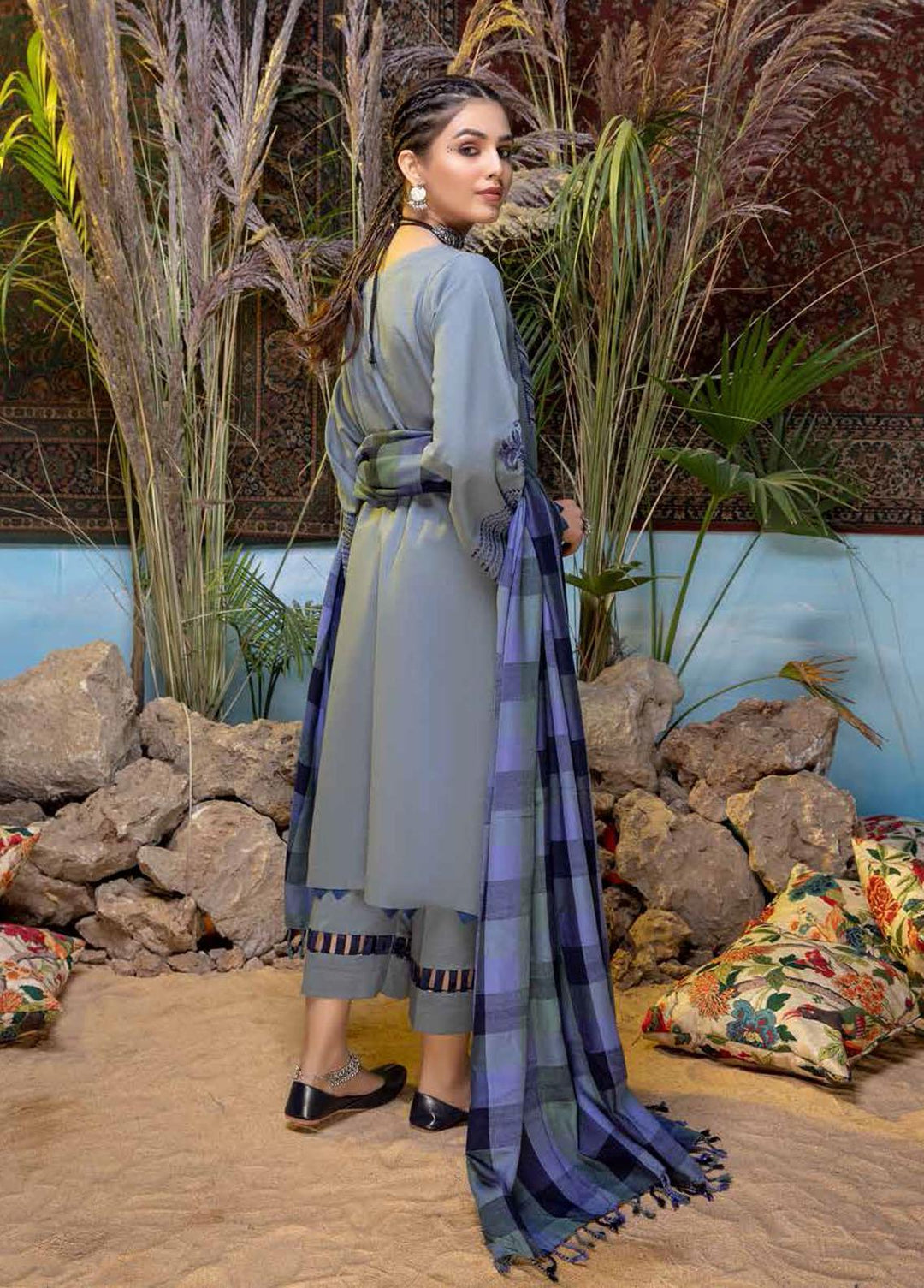 Bunat By Charizma Embroidered Khaddar Suits Unstitched 3 Piece CRZ21BK CBN / 03A - Winter Collection