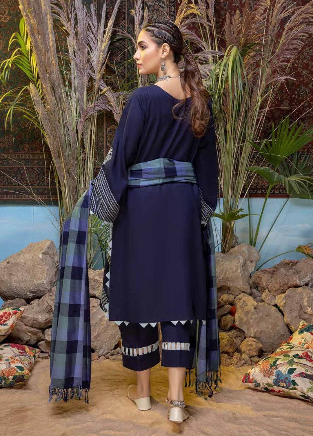 Bunat By Charizma Embroidered Khaddar Suits Unstitched 3 Piece CRZ21BK CBN / 03B - Winter Collection