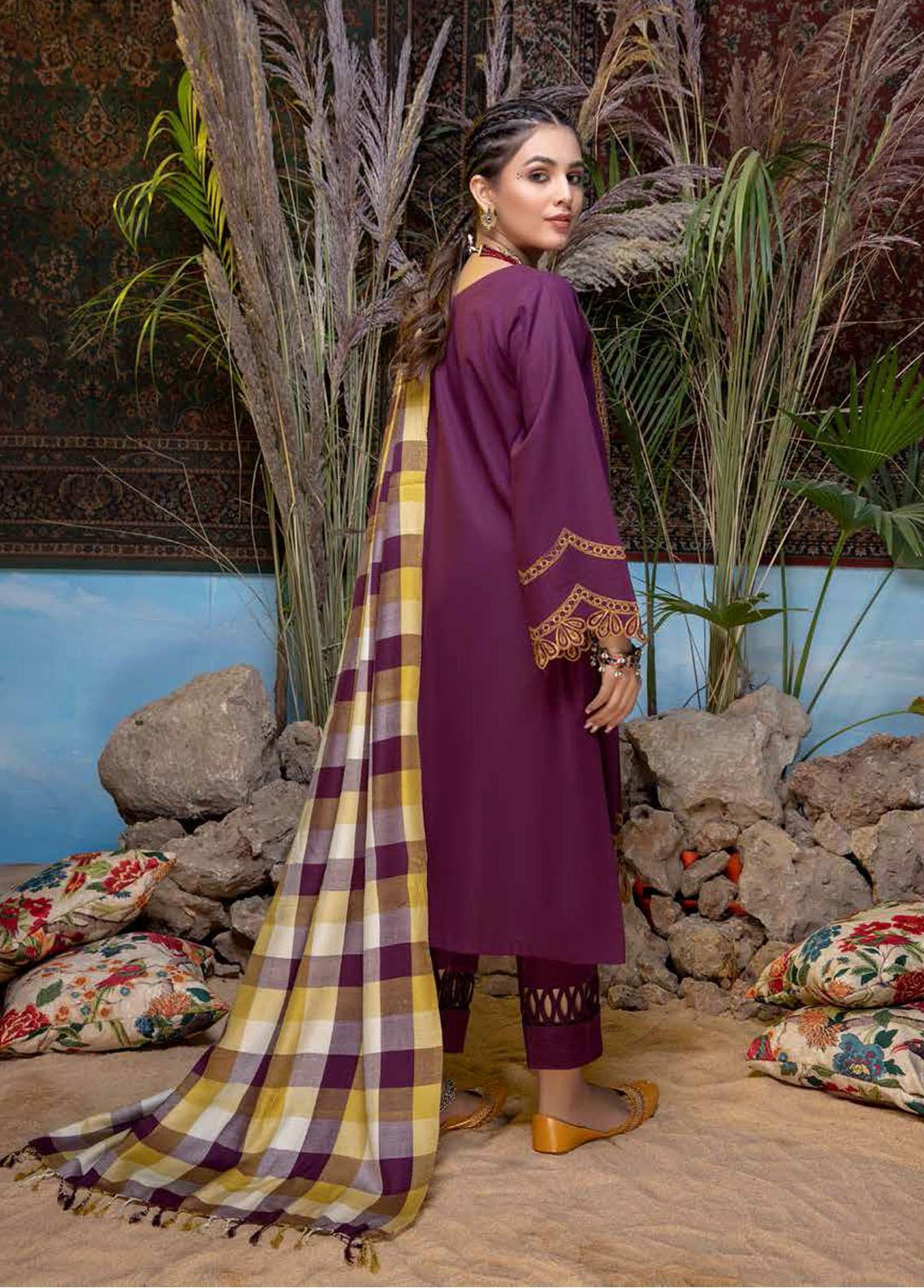 Bunat By Charizma Embroidered Khaddar Suits Unstitched 3 Piece CRZ21BK CBN / 04A - Winter Collection