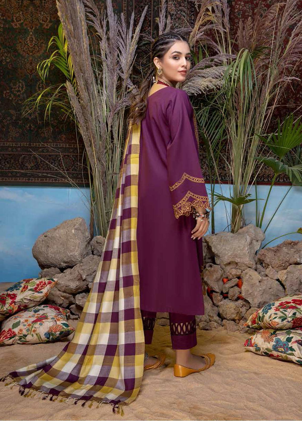Bunat By Charizma Embroidered Khaddar Suits Unstitched 3 Piece CRZ21BK CBN / 04A - Winter Collection