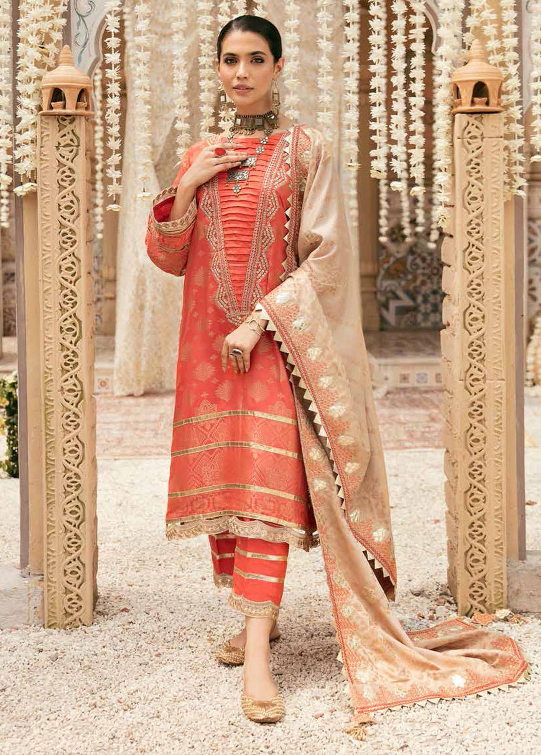 Bunnat By Charizma Embroidered Linen Suits Unstitched 3 Piece CRZ22B CB-01 - Winter Collection