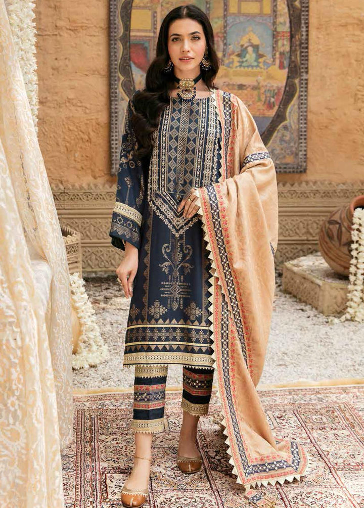 Bunnat By Charizma Embroidered Linen Suits Unstitched 3 Piece CRZ22B CB-05 - Winter Collection