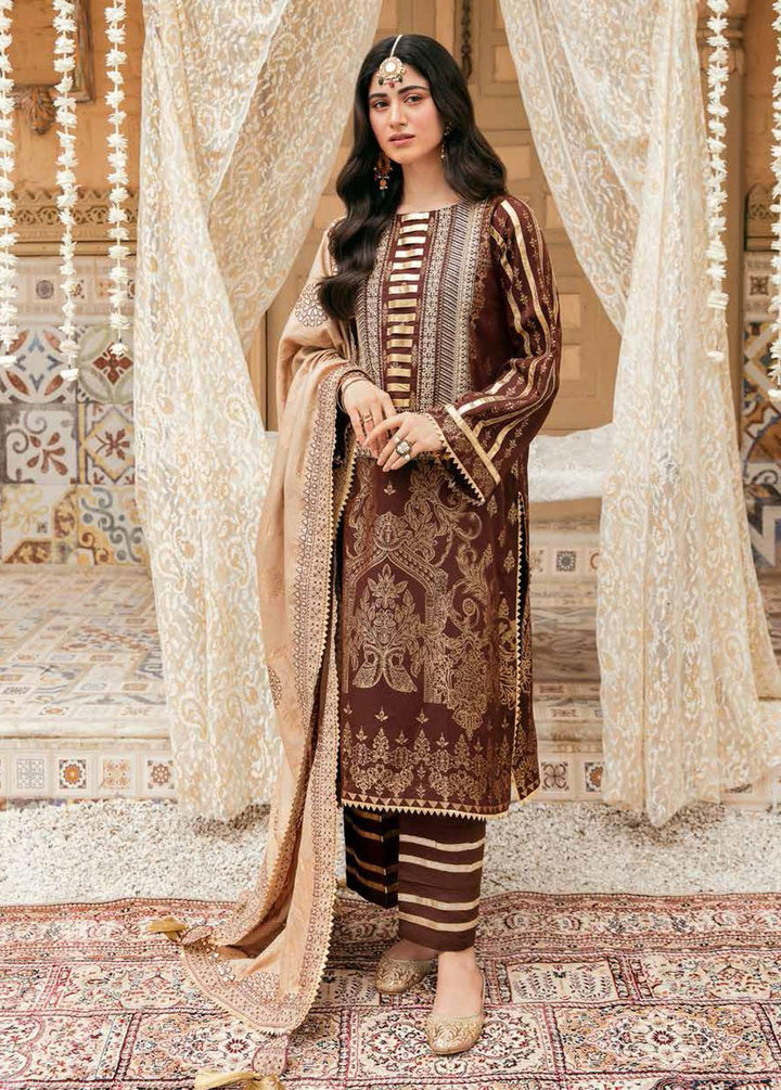 Bunnat By Charizma Embroidered Linen Suits Unstitched 3 Piece CRZ22B CB-07 - Winter Collection