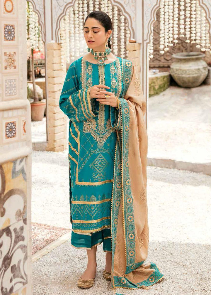 Bunnat By Charizma Embroidered Linen Suits Unstitched 3 Piece CRZ22B CB-08 - Winter Collection