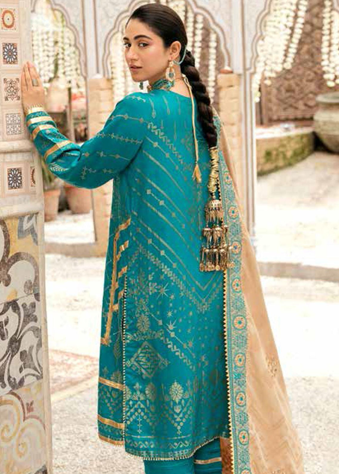 Bunnat By Charizma Embroidered Linen Suits Unstitched 3 Piece CRZ22B CB-08 - Winter Collection
