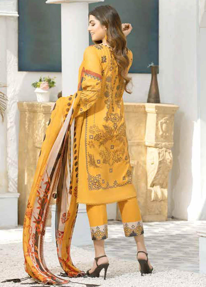 Charizma Printed Lawn Suits Unstitched 3 Piece CRZ21CP CP-01 - Summer Collection