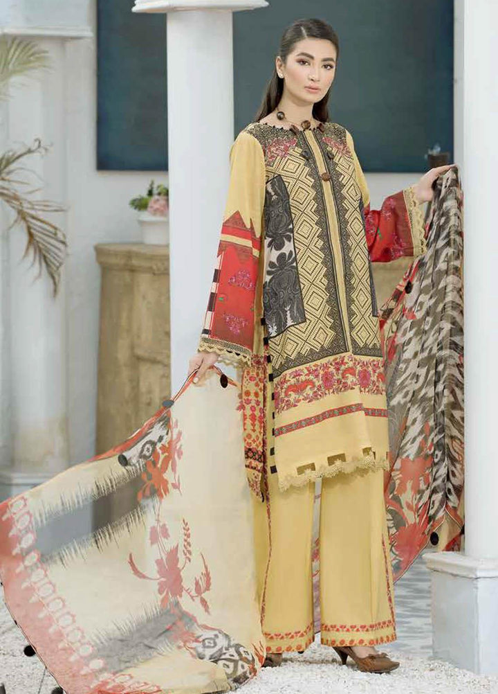 Charizma Printed Lawn Suits Unstitched 3 Piece CRZ21CP CP-03 - Summer Collection