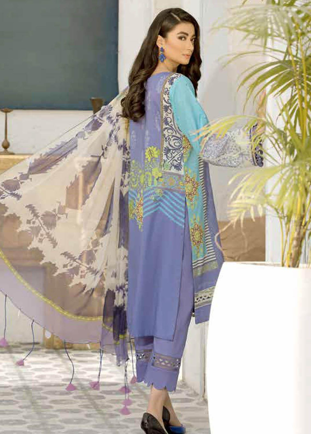 Charizma Printed Lawn Suits Unstitched 3 Piece CRZ21CP CP-06 - Summer Collection