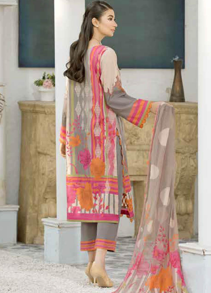 Charizma Printed Lawn Suits Unstitched 3 Piece CRZ21CP CP-07 - Summer Collection