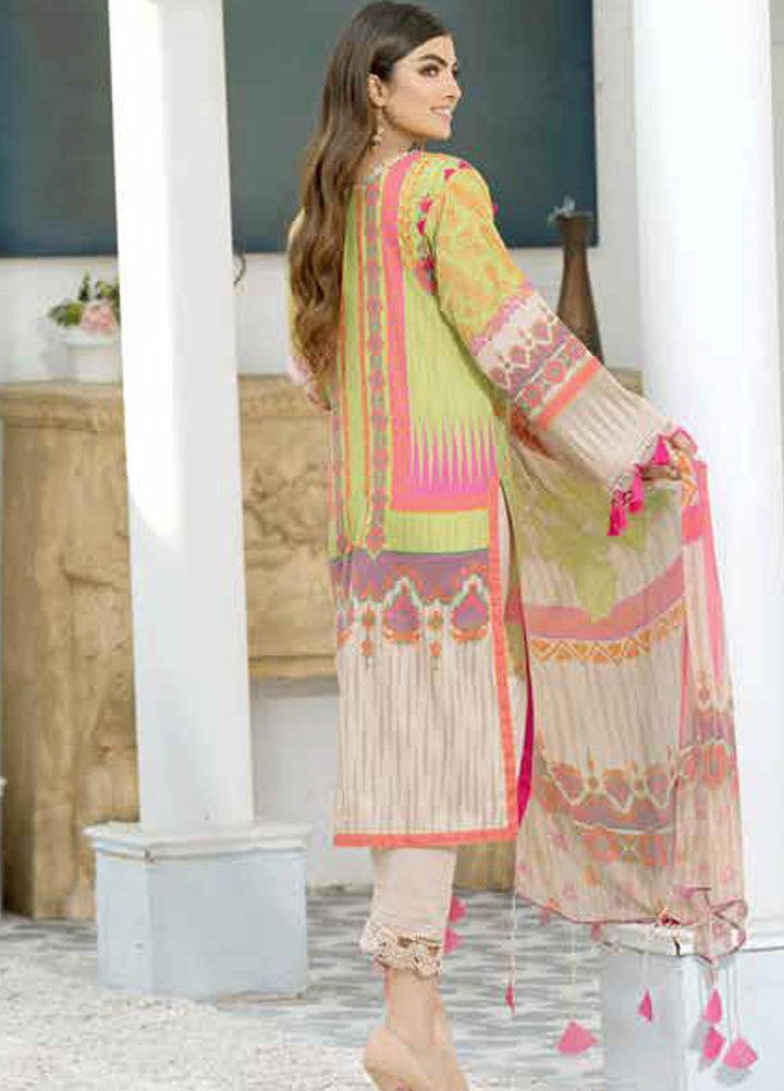 Charizma Printed Lawn Suits Unstitched 3 Piece CRZ21CP CP-08 - Summer Collection