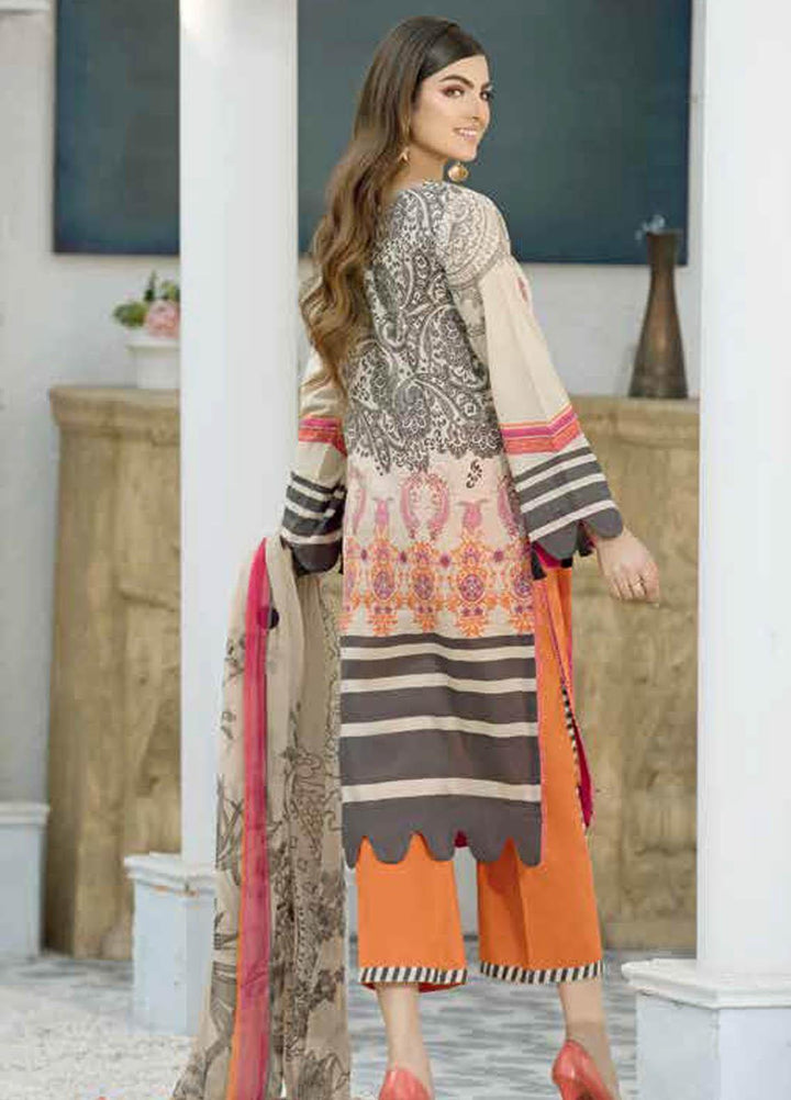 Charizma Printed Lawn Suits Unstitched 3 Piece CRZ21CP CP-09 - Summer Collection