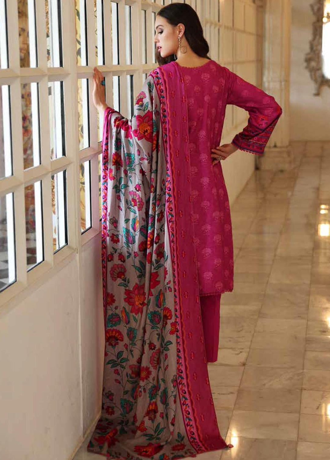 C-Prints By Charizma Printed Marina Suits Unstitched 3 Piece CRZ22FW CPW 02 - Winter Collection