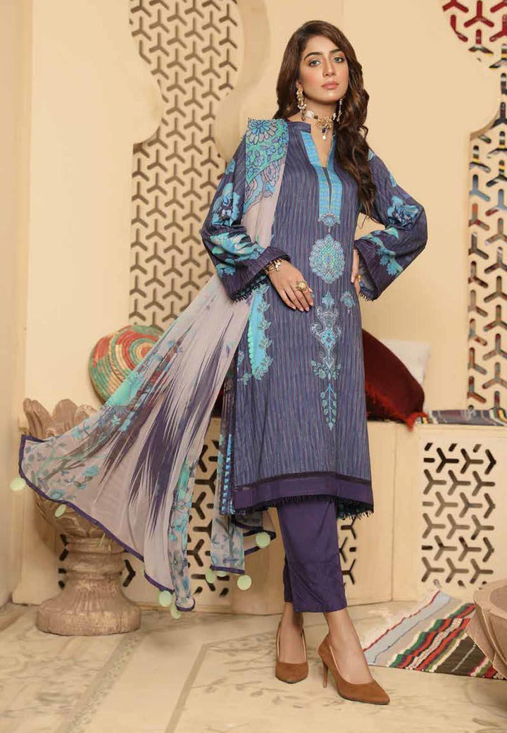 C-Prints By Charizma Printed Linen Suits Unstitched 3 Piece CRZ21W 04 - Fall / Winter Collection