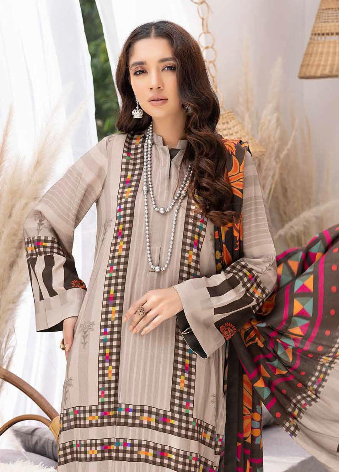 C-Prints By Charizma Printed Linen Suits Unstitched 3 Piece CRZ22-FW4 CPW-33 - Winter Collection