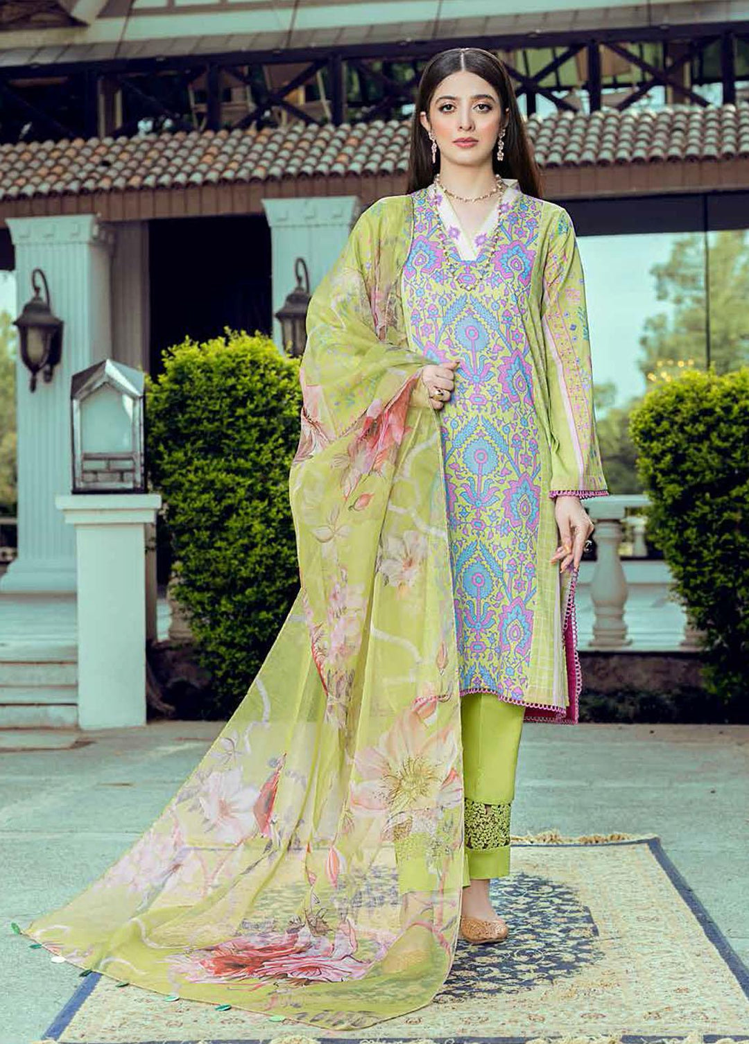 C-Prints By Charizma Printed Lawn Suits Unstitched 3 Piece CRZ22-CP5 CP-54 - Summer Collection