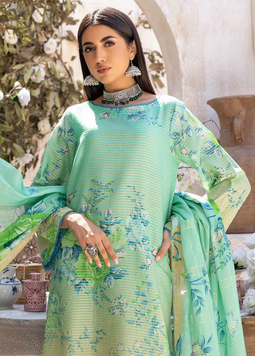 C-Prints By Charizma Printed Lawn Suits Unstitched 3 Piece CRZ23-CP5 CP-38 - Summer Collection