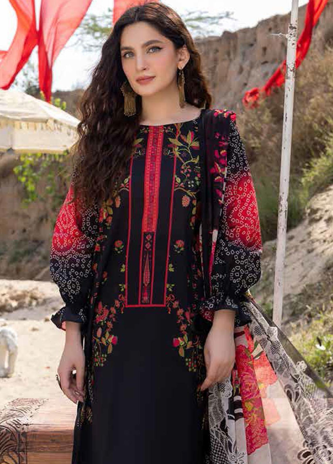 C-Prints By Charizma Printed Lawn Suits Unstitched 3 Piece CRZ23-CP4 CP-28 - Summer Collection