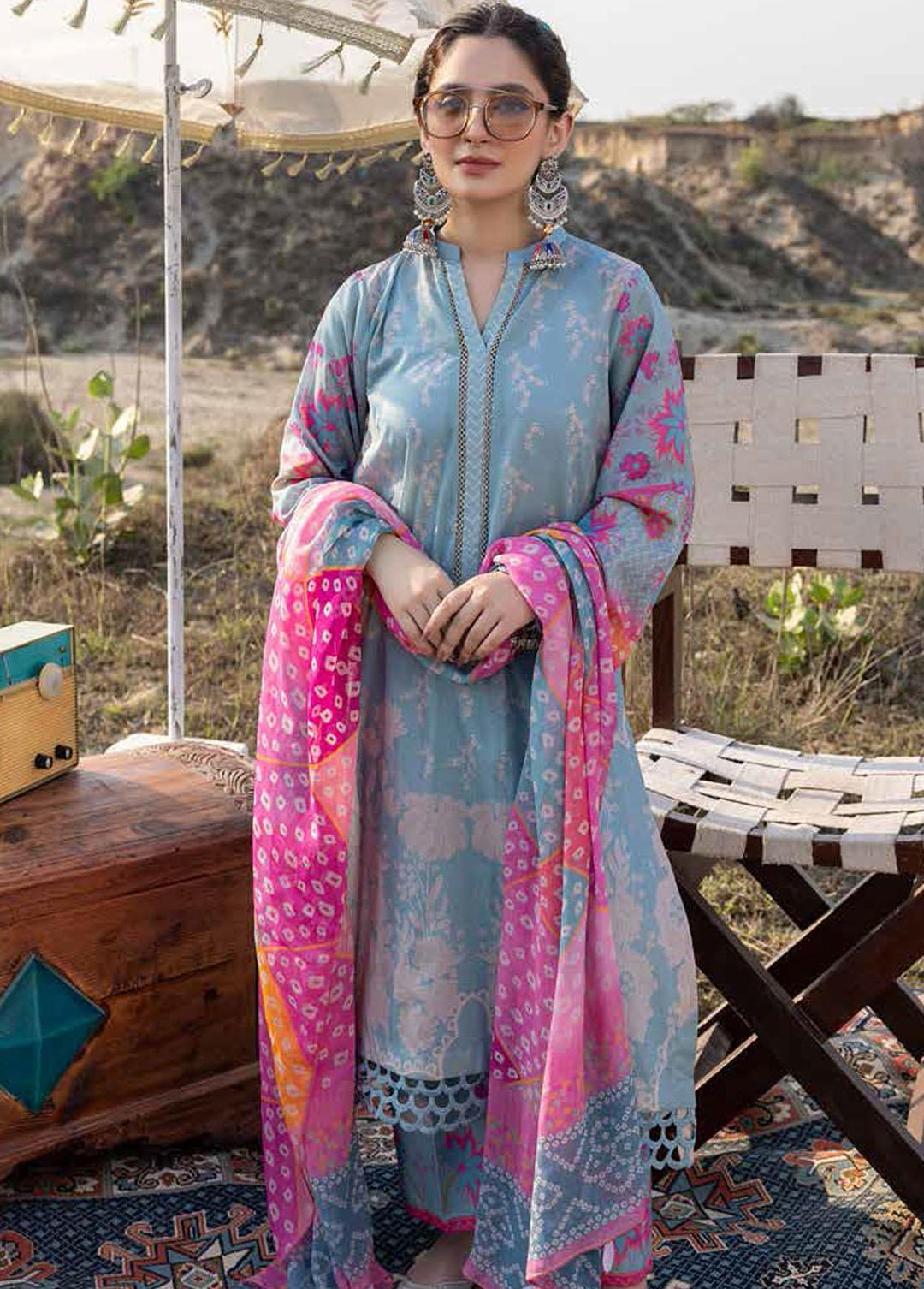 C-Prints By Charizma Printed Lawn Suits Unstitched 3 Piece CRZ23-CP4 CP-31 - Summer Collection