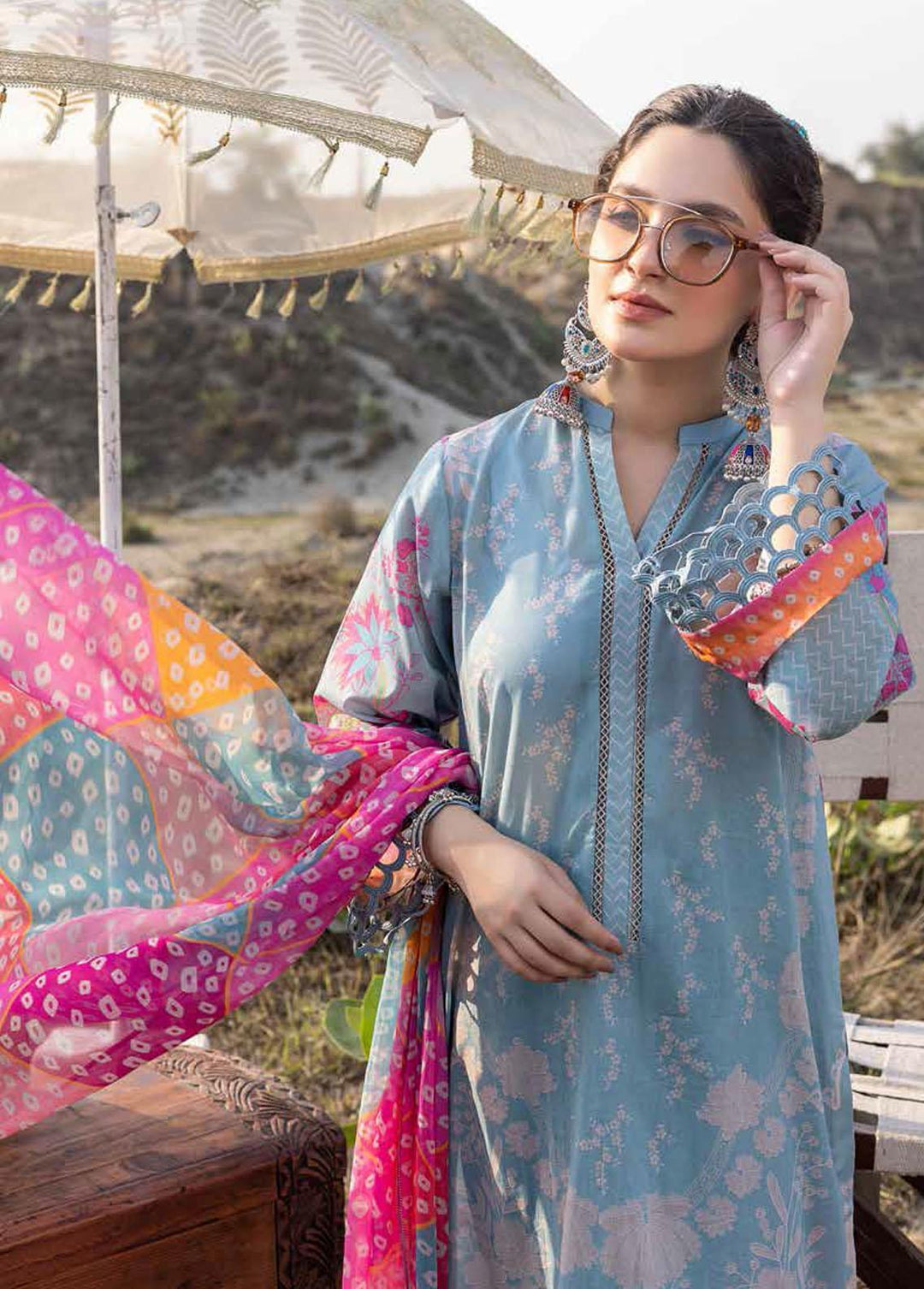 C-Prints By Charizma Printed Lawn Suits Unstitched 3 Piece CRZ23-CP4 CP-31 - Summer Collection