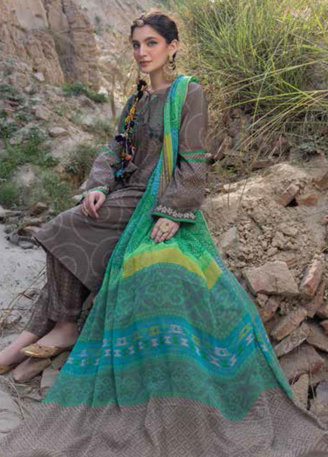 C-Prints By Charizma Printed Lawn Suits Unstitched 3 Piece CRZ23-CP4 CP-33 - Summer Collection