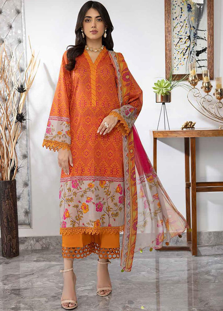 C-Prints By Charizma Printed Lawn Suits Unstitched 3 Piece CRZ23-CP6 CP-44 - Summer Collection