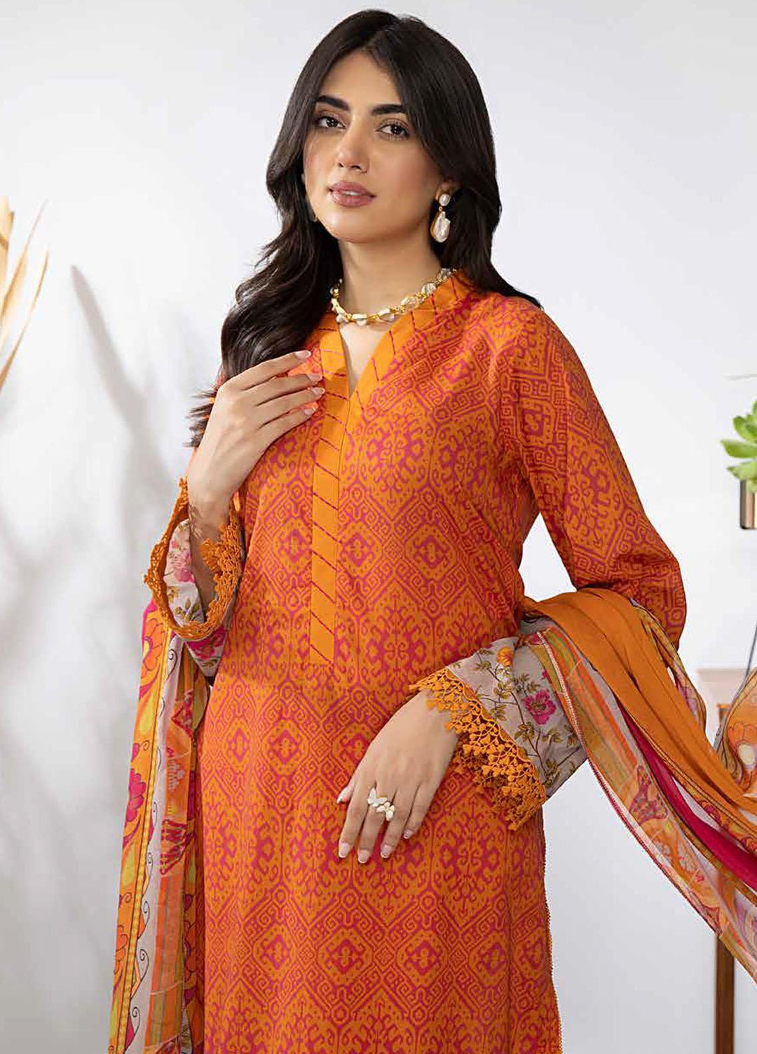 C-Prints By Charizma Printed Lawn Suits Unstitched 3 Piece CRZ23-CP6 CP-44 - Summer Collection