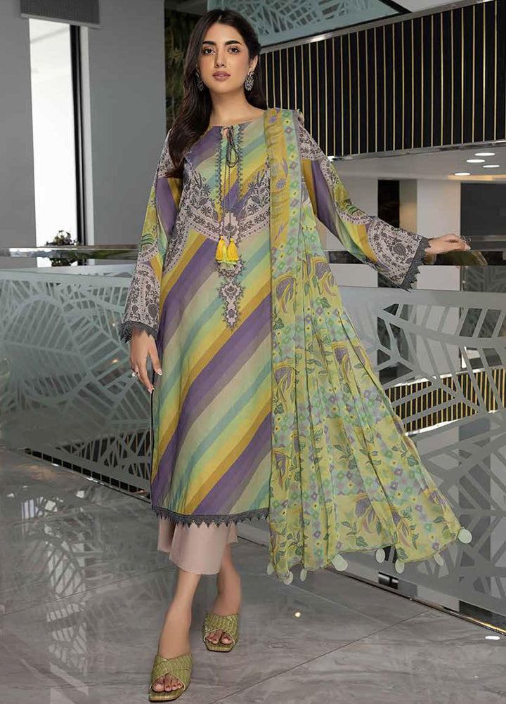 C-Prints By Charizma Printed Lawn Suits Unstitched 3 Piece CRZ23-CP6 CP-45 - Summer Collection