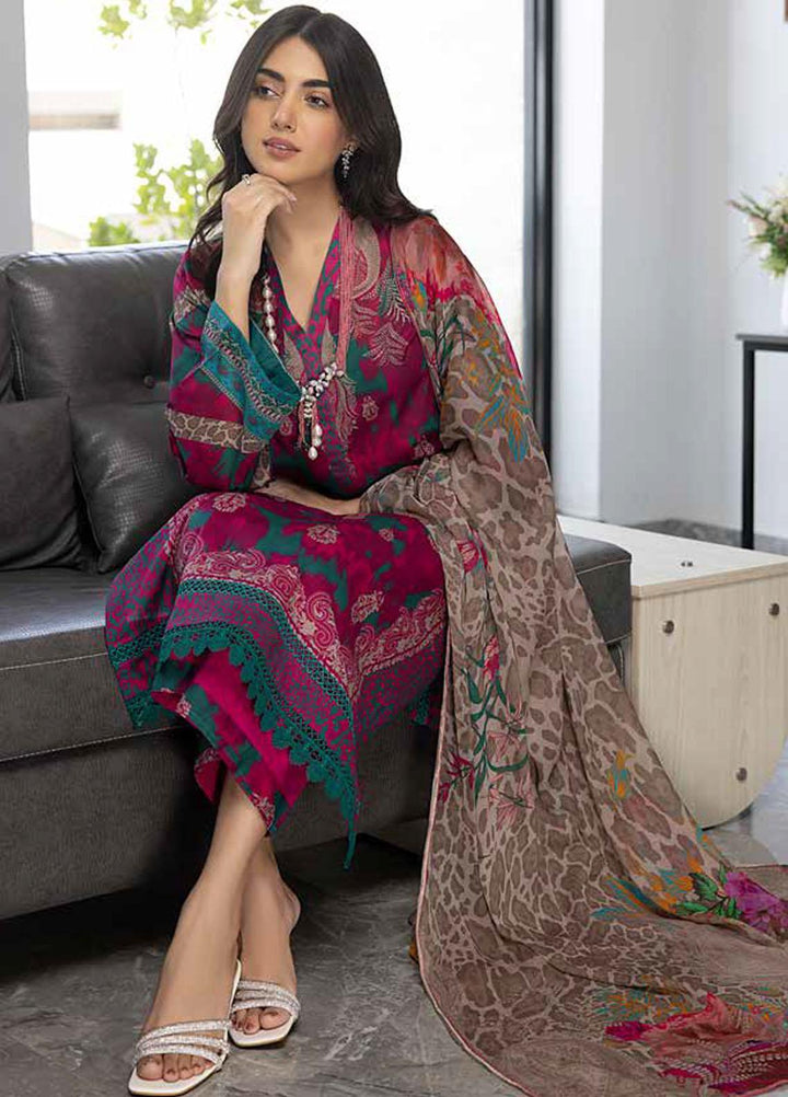 C-Prints By Charizma Printed Lawn Suits Unstitched 3 Piece CRZ23-CP6 CP-46 - Summer Collection