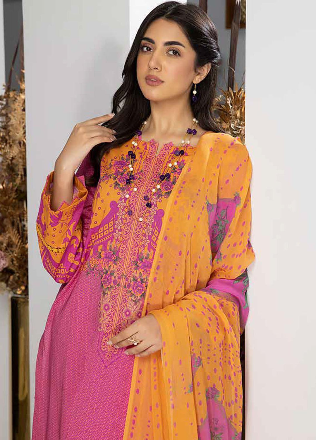 C-Prints By Charizma Printed Lawn Suits Unstitched 3 Piece CRZ23-CP6 CP-48 - Summer Collection