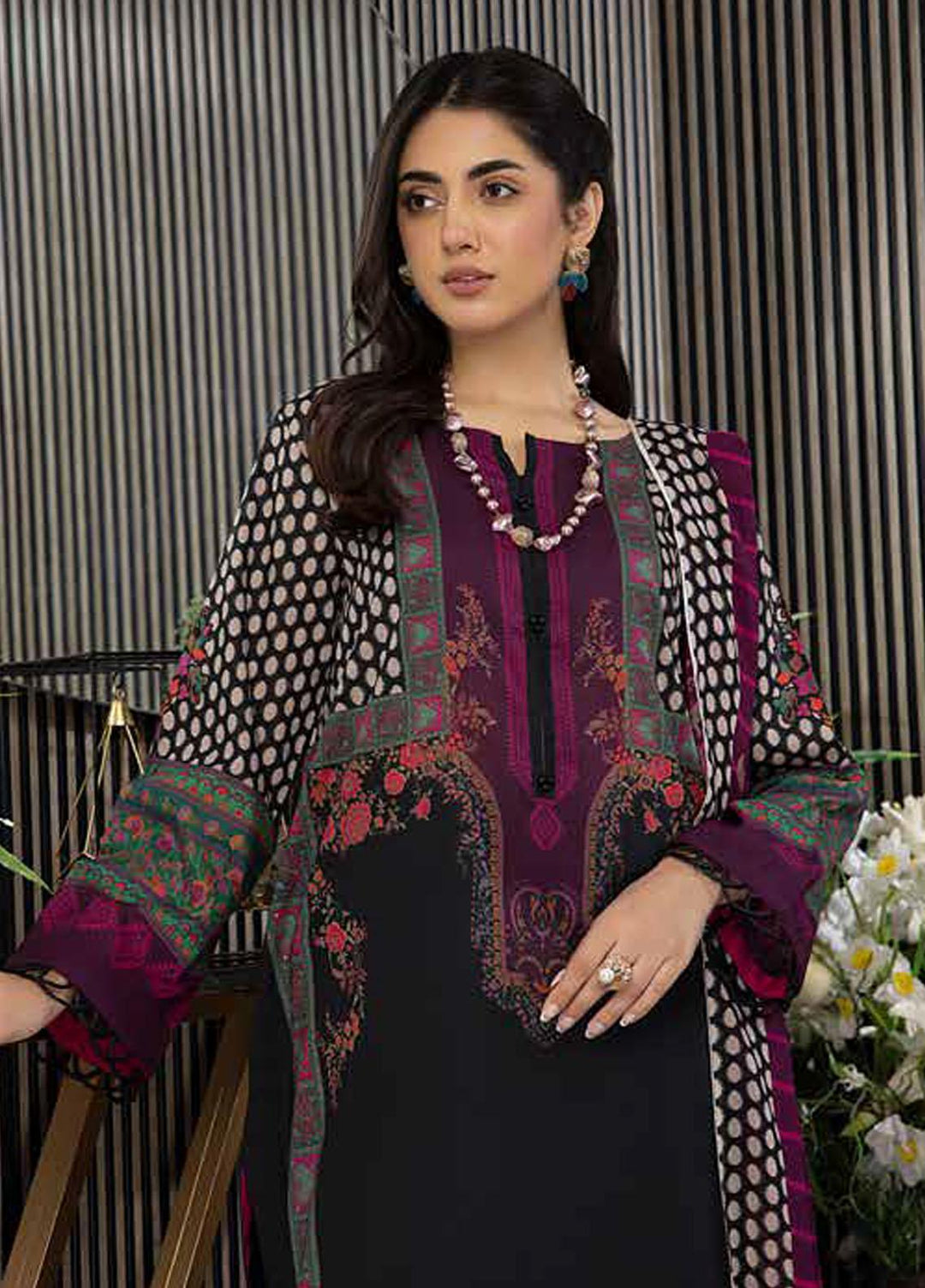 C-Prints By Charizma Printed Lawn Suits Unstitched 3 Piece CRZ23-CP6 CP-49 - Summer Collection