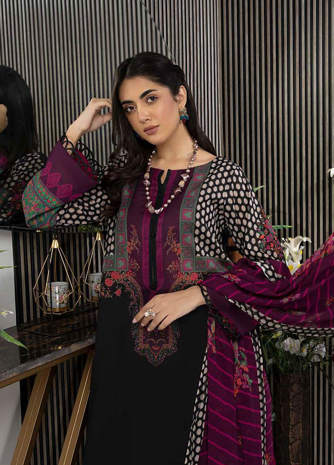 C-Prints By Charizma Printed Lawn Suits Unstitched 3 Piece CRZ23-CP6 CP-49 - Summer Collection