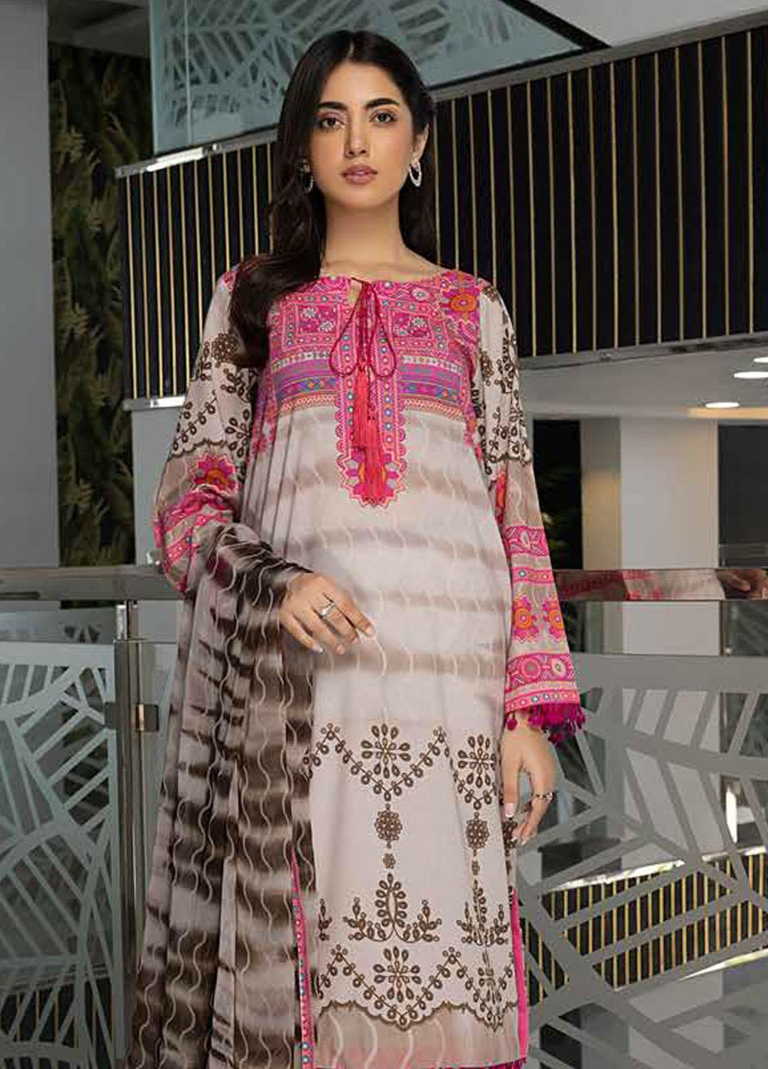 C-Prints By Charizma Printed Lawn Suits Unstitched 3 Piece CRZ23-CP6 CP-51 - Summer Collection