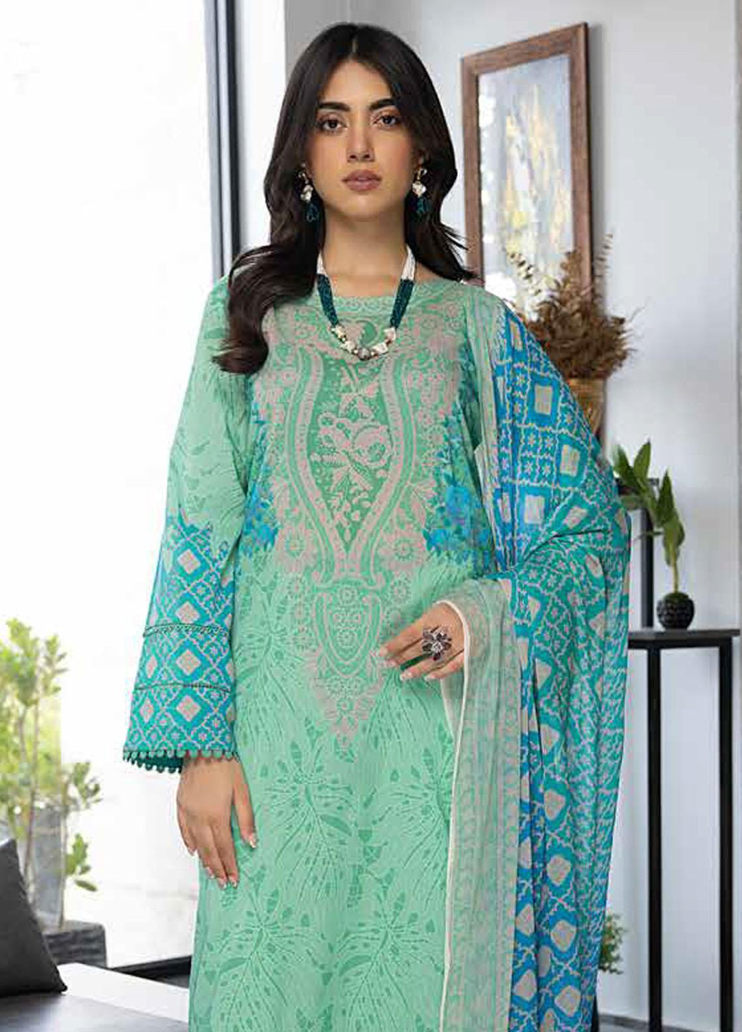 C-Prints By Charizma Printed Lawn Suits Unstitched 3 Piece CRZ23-CP6 CP-52 - Summer Collection