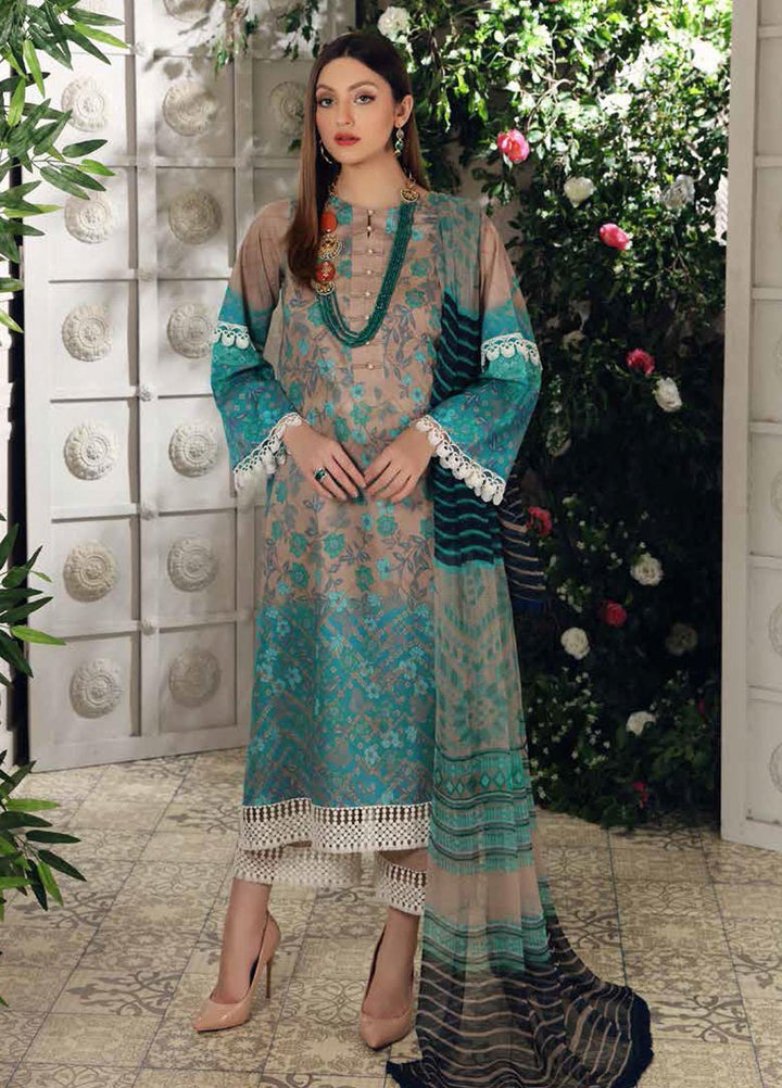 Charizma Printed Lawn Suits Unstitched 3 Piece CRZ21CP-5 CP-51 - Summer Collection