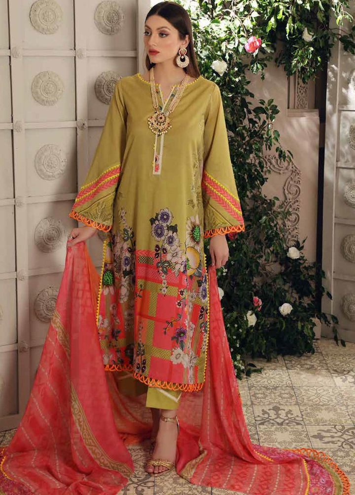 Charizma Printed Lawn Suits Unstitched 3 Piece CRZ21CP-5 CP-56 - Summer Collection